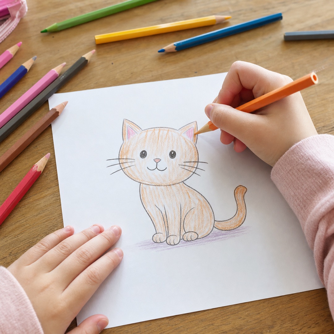 （絵を）描くのイラスト