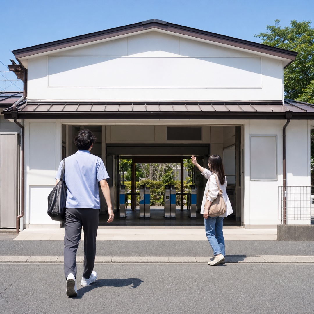 駅のイラスト